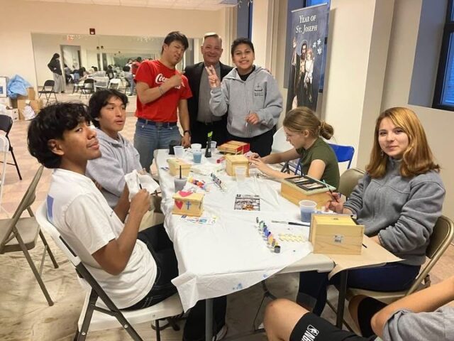 Thank you Deacon Rich for serving our Catholic community so faithfully! We love the Sisters of the Community of the Franciscan Renewal 💗
Reposted from Deacon Rich:
“I was invited to speak to the Heart to Heart youth group at St. Michael’s Church in Atlantic City. We talked about St. Joseph on the feast day of St. Joseph the worker. After the talk they did an arts and crafts project, painting their “ treasure boxes” to remind us to store up our treasures in heaven. This youth group is run by the Sisters of the Community of the Franciscan Renewal. They are a terrific group of young Catholics. I really enjoyed my time with them. A special thanks to Sister Guadalupe for the invitation.“